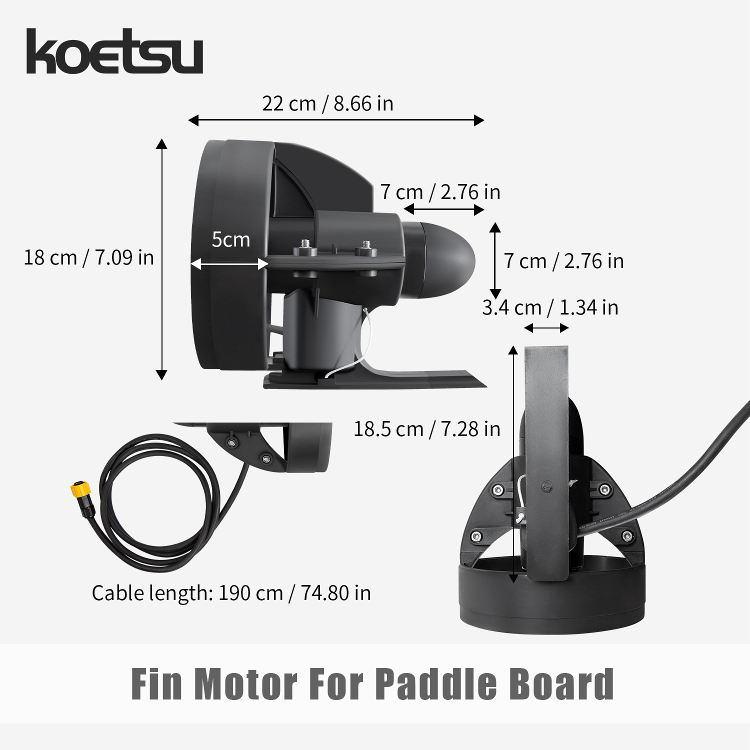KOETSU Paddle Board Underwater - огляд і ціна Fishing Boat Trolling Motor