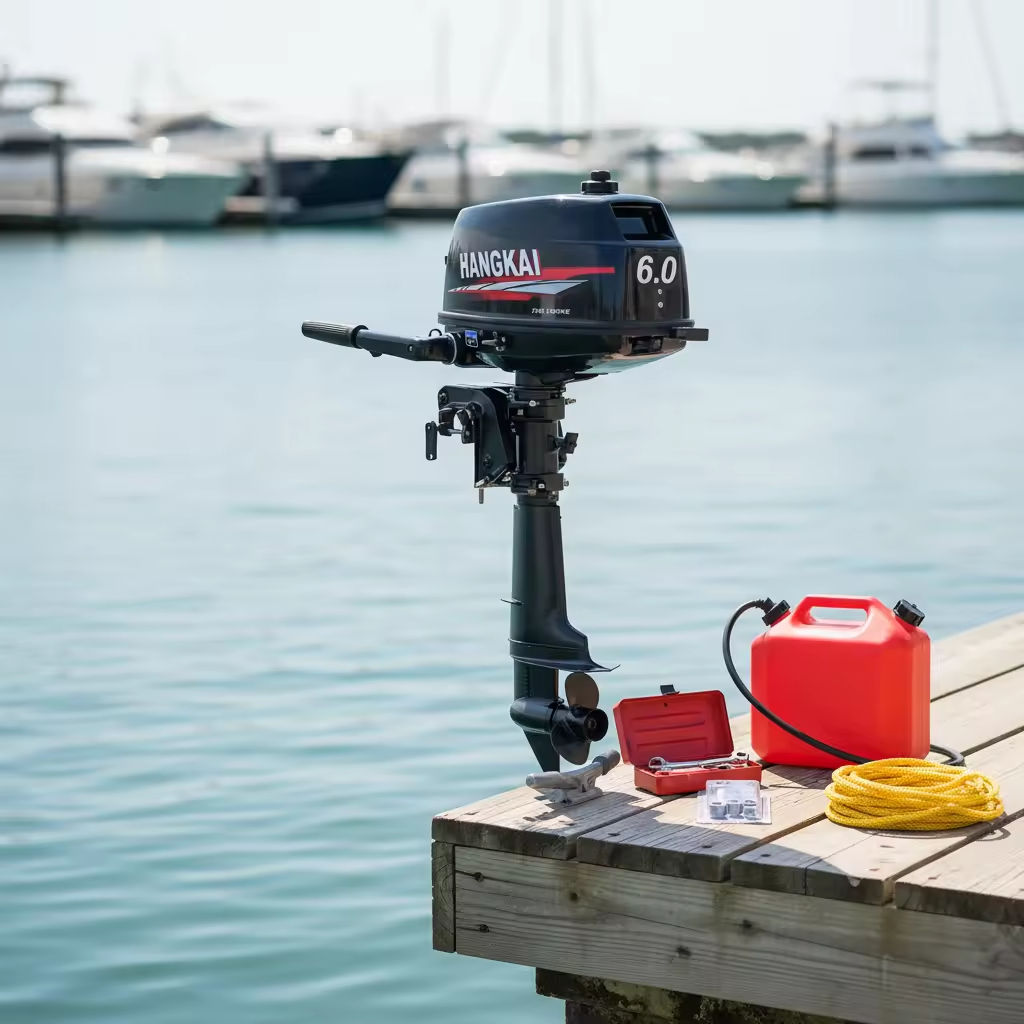Wholesale HANGKAI 6HP 2 Stroke - огляд і ціна Fishing Boat Outboard Motor